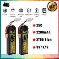 BEAT LIPO 2200mAh 25C 3S 11.1V XT60 ปลั๊ก LiPo แบตเตอรี่ สำหรับเครื่องบินเฮลิคอปเตอร์ RC รถ Remote c