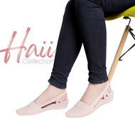 Sepatu Wedges Wanita Jelly Karet Porto BCH / Fuhaha Sandal Wedges Terbaru / Sepatu Hak Tinggi