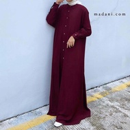 abaya madani thelabel model baru full kancing