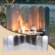 MagiDeal Camping Stoves Windscreen Heat Retention Metal Windshield Outdoor Stove Wind Breaker for Ca