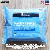 Neutrogena® Makeup Remover Ultra-Soft Cleansing 25 Towelettes นูโทรจีนา ทิชชู่เช็ดเครื่องสำอาง ทิชชู