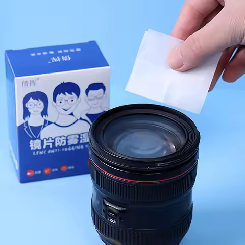 100 Pcs Disposable Eyeglass Cleaning Pads Traceless Quick Drying Mobile Phone Screen Wipes Remove Oi