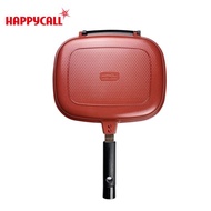 【韓國HAPPYCALL】全新設計陶瓷熱循環可拆式雙面鍋(加大雙面鍋-紅)