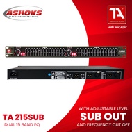 Titanium Audio 215 SUB Graphic Equalizer Dual 15 Band EQ Sub out | TA 215