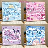 【20x20cm】 Happy Birthday Paint By Number for Diy Painting by Numbers