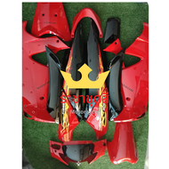 ชุดสี เฟรม Honda wave 125i  เวฟ 125 i ปี 2005-2007 จำนวน 13 ชิ้น ไฟเลี้ยวบังลม สีแดงสดดำ ABS แท้ มีร