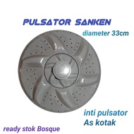 PULSATOR MESIN CUCI SANKEN DIAMETER 33CM AS KOTAK / INTI PULSATOR KOTAK