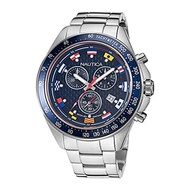 ▶$1 Shop Coupon◀  Nautica Men s Quartz Stainless Steel Strap, Silver, 22 Casual Watch (Model: NAPOBF