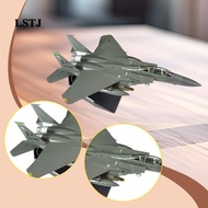 [Lstjj] 1/100 Scale F-15E Fighter Model Plane Figurine for Bookshelf Bedroom Home