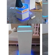 Lamp Exhibition Table Hexagonal Exhibition Wooden Exhibition Table Conference Technology Table with 