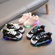 Boys Girls Light-up Shoes Toddler Toddler Shoes LED Flashing Light Breathable Sports Shoes Girls Lig