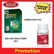 Surbex Zinc 30's + Bio-life COQ10 75mg 30's