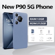 Brand New Smart 5G Mobile Phone 6.6-Inch HD Thin Android Phone 12GB+512GB Pluggable Dual Card 6800mA