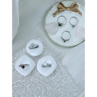 S925 Adjustable Gem Rings