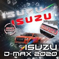 ISUZU 2020-2023 Letter Cover (LOGO Dmax D-Max Auto Accessories LOGO Red Chrome Titanium Red)
