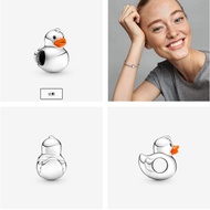 Polished Rubber Duck Charm 925 Silver