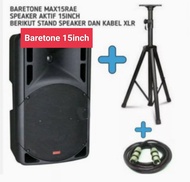 SPEAKER AKTIF BARETONE MAX 15RAE 15INCH FREE 1 STAND Garansi Resmi