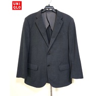 UNIQLO premium wool Suit Gray Chest Size 47 Inches Second Hand