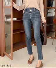 韓國gori 高腰貼腳牛仔褲