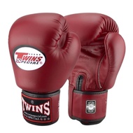 Twins special  Boxing Gloves BGVL-3 Maroon Genuine leather Muay Thai Sparring MMA K1 นวมซ้อมชก ทวินส
