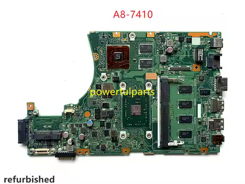 For Asus X455 X455YI Laptop Motherboard With A8-7410 cpu rev.2.0 +Graphic 216-0867040 Good Quality