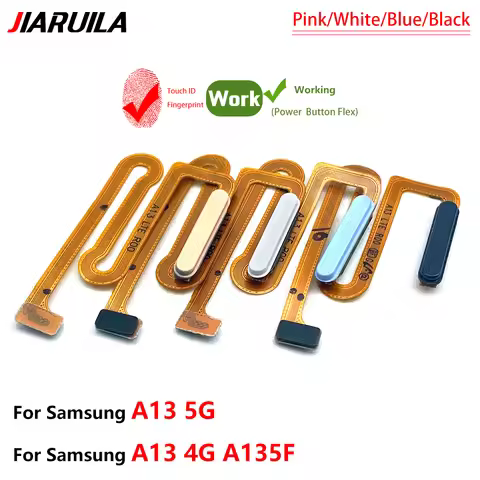 New Fingerprint Sensor Flex Cable For Samsung A13 4G 5G A135F A136F Power Button Fingerprint Scanner