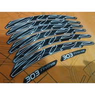 Zipp 303 Rims Decal Sticker 2 cm wide