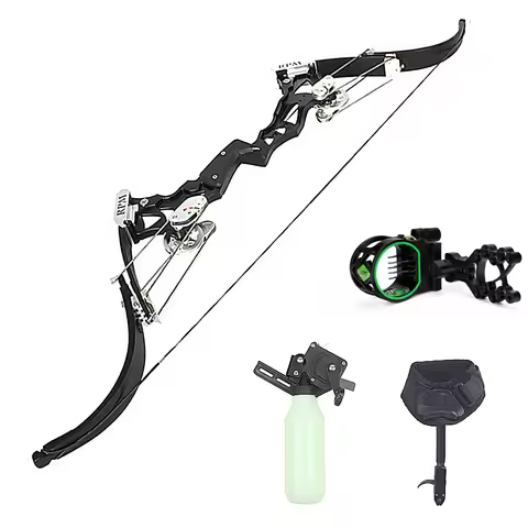 30-55lbs Archery Compound Bow Hunting Fish Bowfishing Hunting Bow Laminated Bow Limbs IBO320FPS LH/R