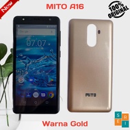 HP MITO Android A16 Jaringan 4G RAM 1GB Internal 8GB + Tambahan SD Card VGen 8GB Class 10