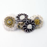 日本 Japan Minami 手工勾冷雛菊小花蕾束髮夾