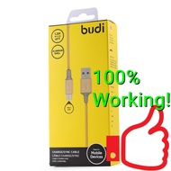 (2.4A) ORIGINAL budi M8J146M 1.2m Durable Fast Charging Micro USB Cable OPPO A37 A57 A71k A7 F1s F5 