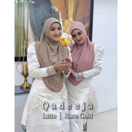 Dhaja Qadeeja Latte  &amp; Rosegold Tudung Sarung@ dhaja_seremban2