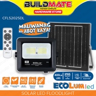 BUILDMATE Ecolum by Firefly Solar LED Floodlight 250lm / 400lm Daylight IP65 Outdoor Solar Street LE