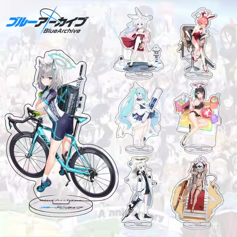 Anime Blue Archive Sunaōkami Shiroko Takanashi Hoshino Cosplay Acrylic Stand AFigures Desk Model Orn