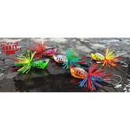 Hunter Lure Crazy 2019 Jump Frog 3.5cm 10g ( Material wood and VMC Hook )