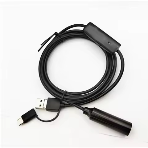 5MP HD OV5693 USB Camera Module Autofocus 76.9° With 6 LED Light & Case 12.6MM MJPEG, YUV2 For Indus