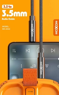 Moxom AX42 Aux Audio 1 Meter 3.5MM To 3.5MM Cable For Android And iOS