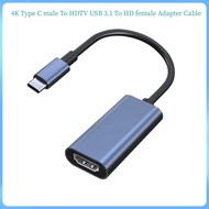 Type C To HDTV USB 3.1 To HD Compatible Adapter Cable 4K USB C Cable Extend Adapter for MacBook PC Monitor