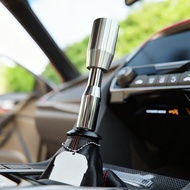 [Car] Manual Shift Knob - Silver Flat Head Gear Shift Knob Universal Car Shift Knob jdm car accessor