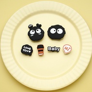 crocs charm crocs accessories crocs button Cartoon Crocs Shoes with Detachable Buckles - PVC
