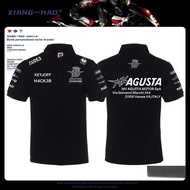 Pakaian Menunggang Motosikal MV Agusta, Baju Polo Peminat, T-Shirt Lengan Pendek Berkolar Lelaki dan