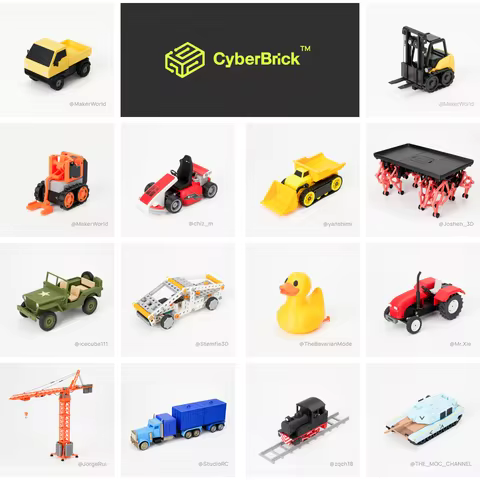 CyberBrick Hardware Kit for Bambu Lab Creator Program Modular Programmable Hardware for MakerWorld 3