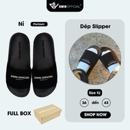 DWIN black slippers for men and women fullbox local brand 1.0