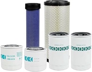 HH1C0-32430 Filter Kit Fits for Kubota M7060 M6060 Tractor V3307-CR-TE4 Engine Replaces 59800-26110,
