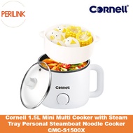Cornell 1.5L Mini Multi Cooker with Steam Tray Personal Steamboat Noodle Cooker CMC-S1500X
