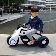 BMW Children Electric Car Tricycle Toys Baby Stroller Dual Drive