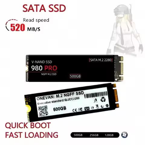M.2 980 Pro Internal Solid State Drive SATA TLC 560MB/s High Speed 128GB 256GB 500GB 2280 for Laptop