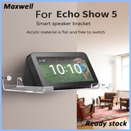 maxwell   5.5 Inch Speaker Storage Rack Bracket Wall Mount Non-slip Shelf Holder Compatible For Echo Show 5 Speaker