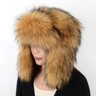 Thicken Russian Ushanka Fur Hat Male Female Winter Hat Earflap Ski Russian Caps