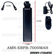 < READY STOCK > AMANI ELECTRIC REEL FISHING BATTERY 7000MAH BLACK